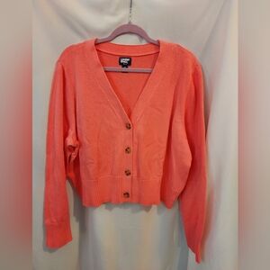 Lands' End Women's Coral Cardigan Sweater